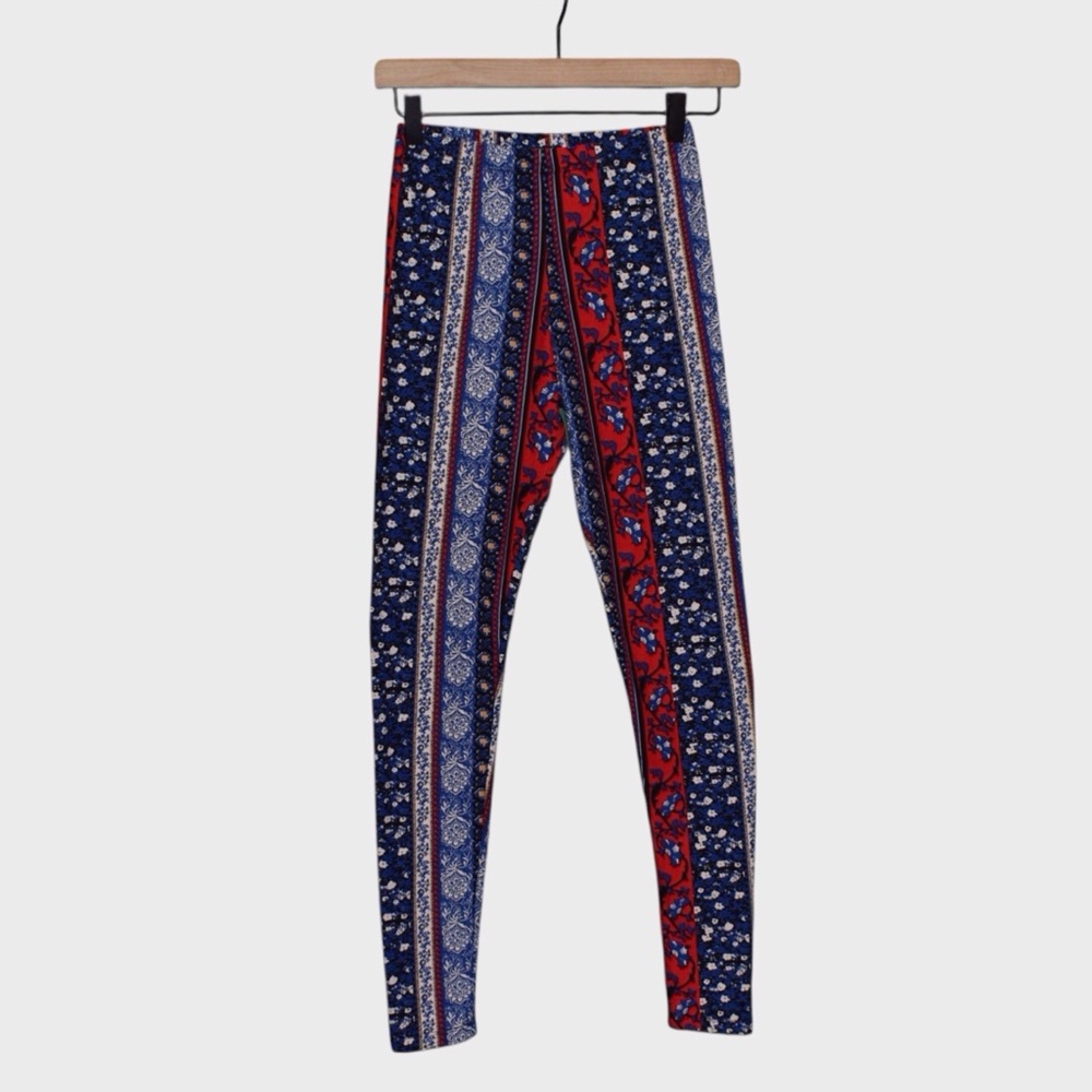 Rue21 Mixed Floral Print High Rise Leggings